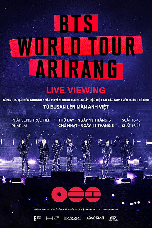 Poster phim BTS World Tour ‘Arirang’ tại Busan: Xem trực tiếp trên Motchill